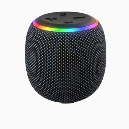 BassBloom Room 3 Portable Bluetooth Speaker, IPX6 Waterproof,12W JIKE BASS Powerful Stereo Sound with RGB Lights, TWS Pairing, Bluetooth 5.4, Great Gift Idea for on Any Surface at Home